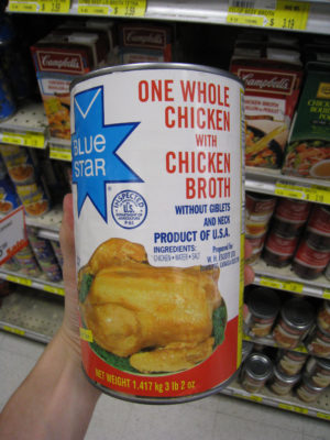 Whole Chicken in a Can